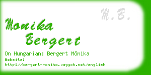 monika bergert business card